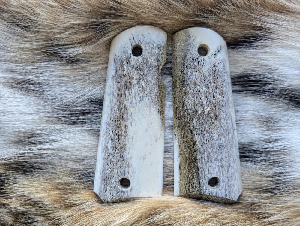 1911 Grips Colt Rock Island Full Size Elk Antler Stag Custom Handmade in USA