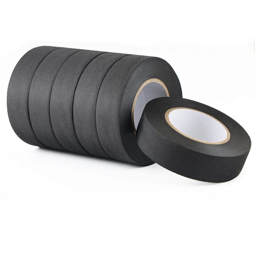 6-Pack No-Residue Cloth Electrical Tape for Automotive Wire Harness