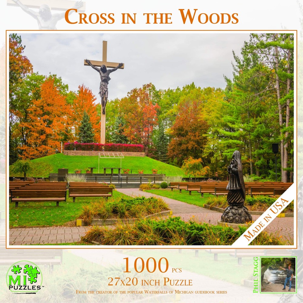 Cross in The Woods - 1000 Piece MI Puzzles Jigsaw Puzzle - for Adults
