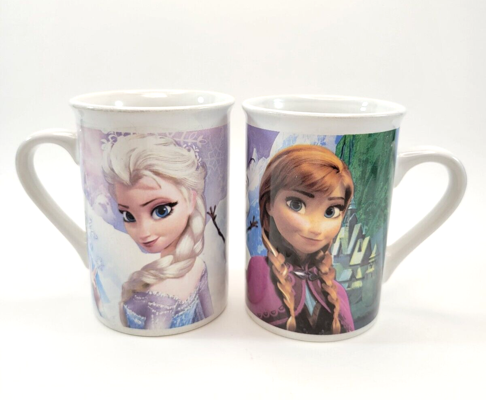 Frozen Cups Sisters Olaf Holiday Christmas Set of 2 Collectible