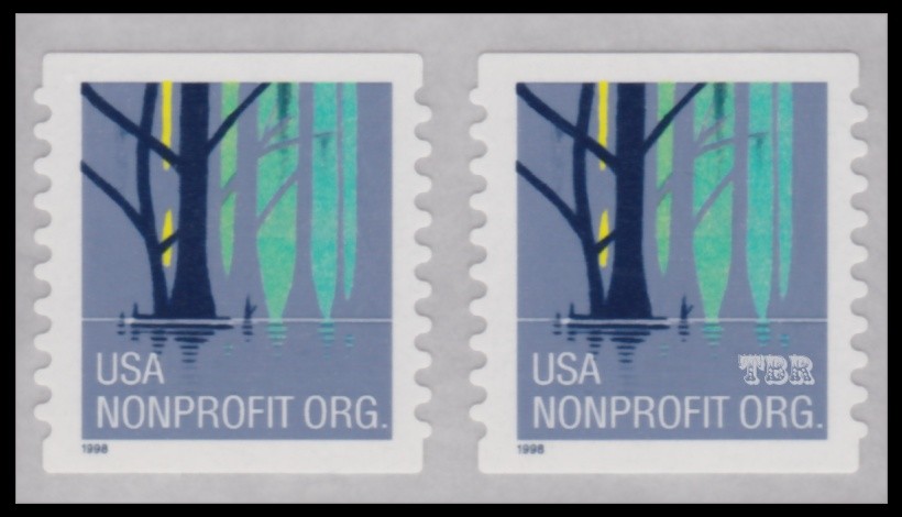 Scott 3207Ab Wetlands (5) Pair Large Date Variety American Culture MNH - Buy Now-image