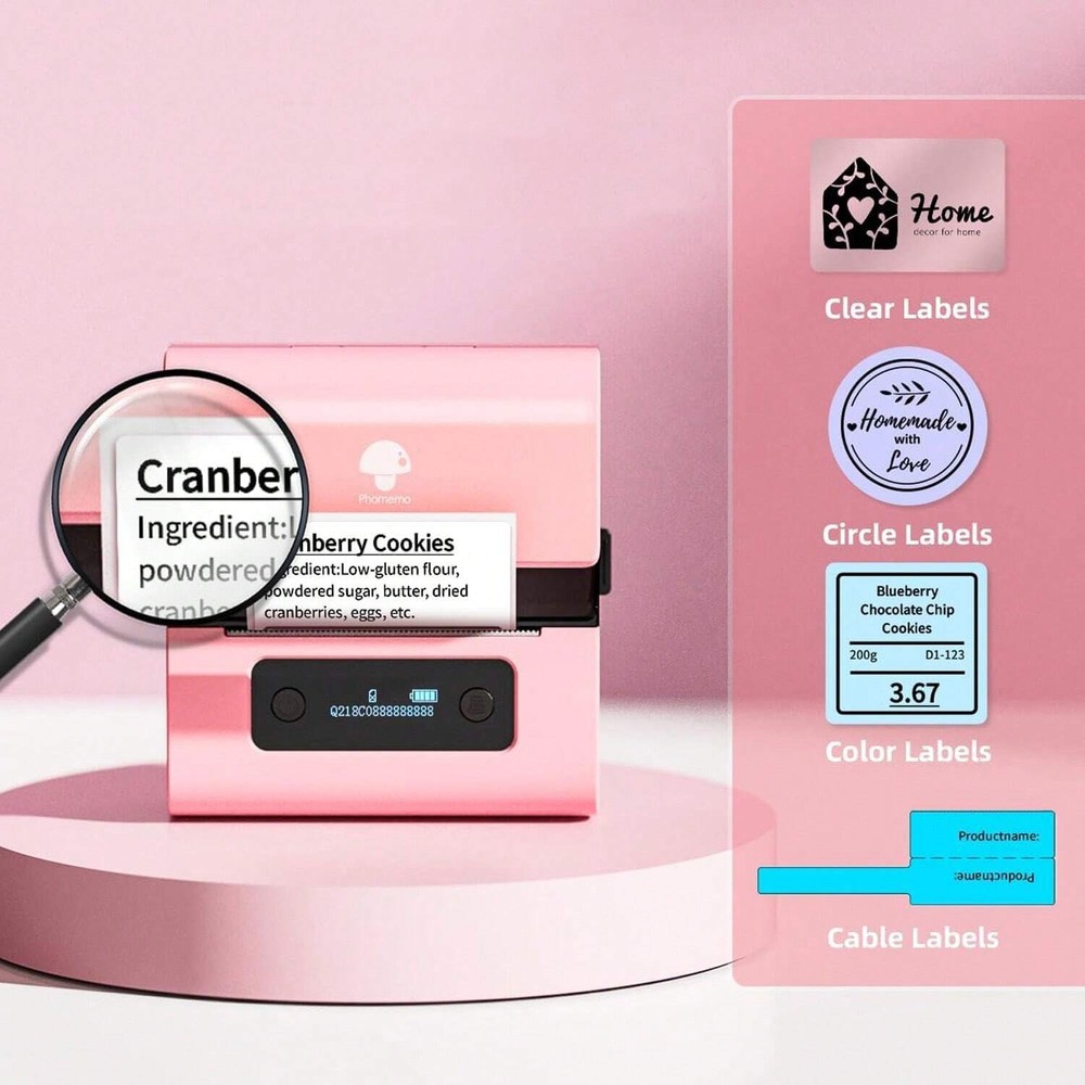 Phomemo M221 3-Inch Bluetooth Thermal Label Printer Upgraded Version