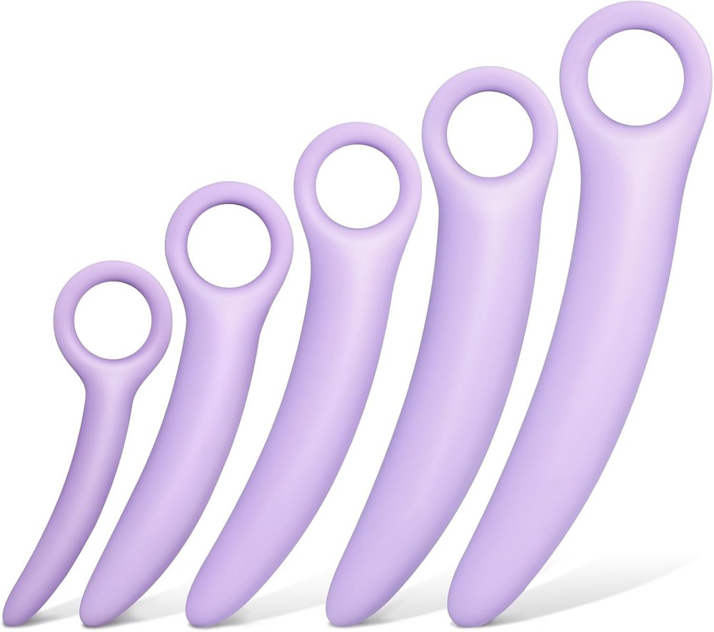 5-Size Silicone Pelvic Floor Muscle Trainer Dilator Set for Exercise
