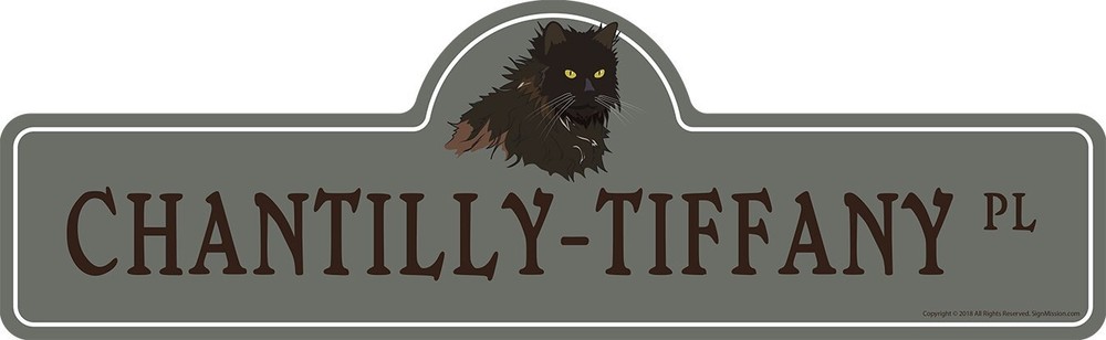 Chantilly-Tiffany Street Sign | Indoor/Outdoor | Dog Lover Funny Home Décor f...