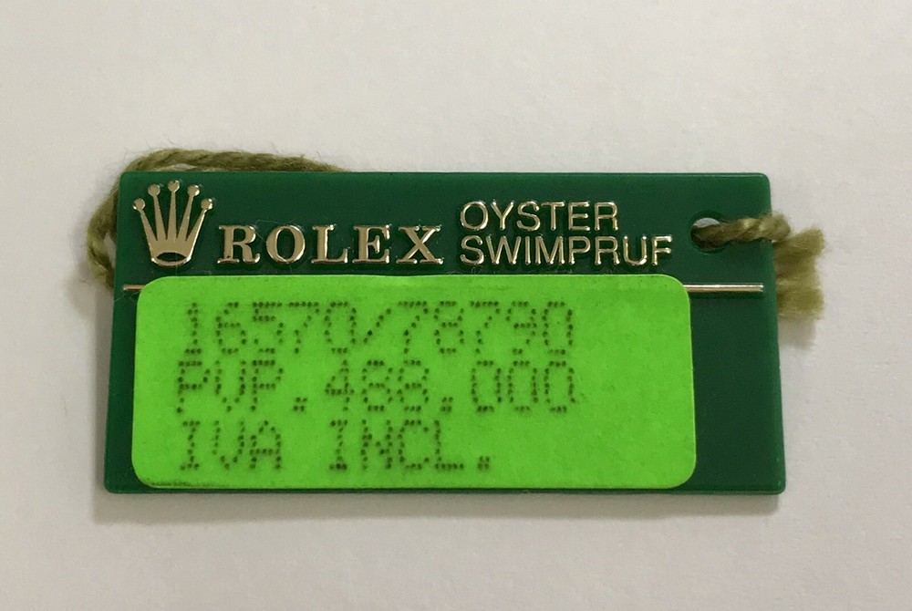 ROLEX Green Tag Oyster Swimpruf 16570 Explorer P592732 2000 Black / White Dial