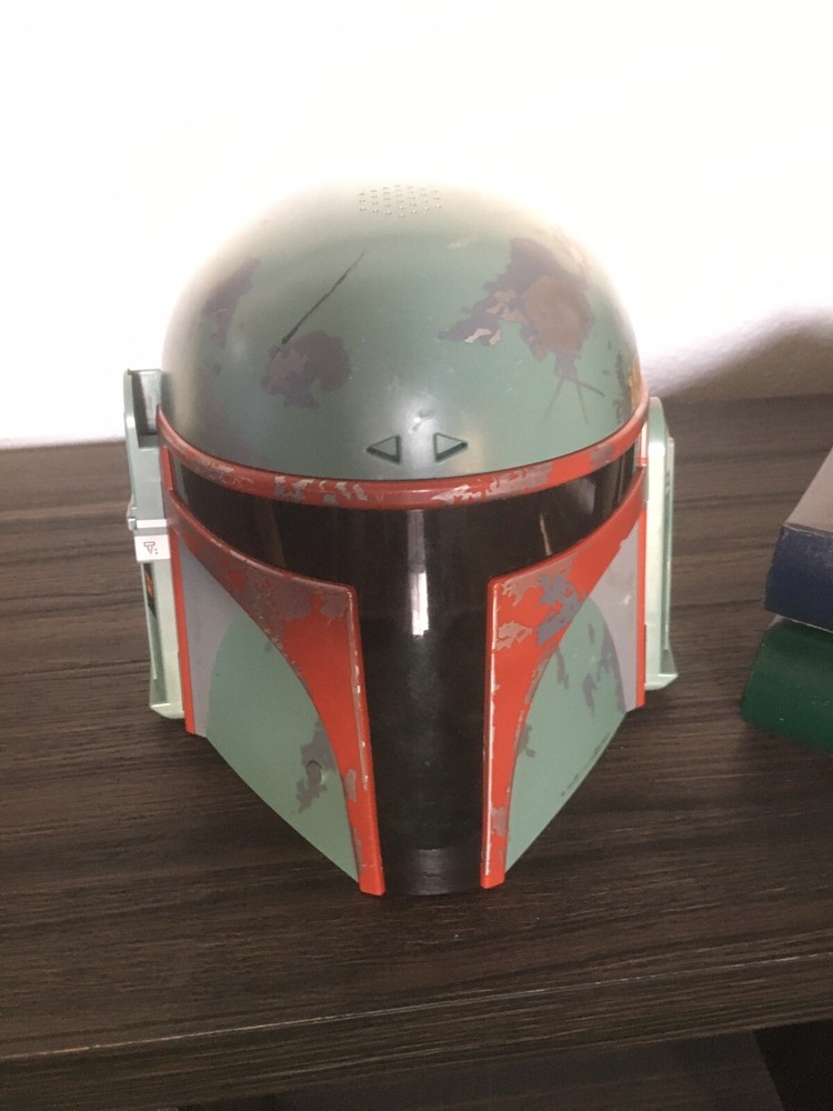 Star Wars Boba Fett Helmet Hasbro 2009 Electronic Sound works - No Antenna Used!