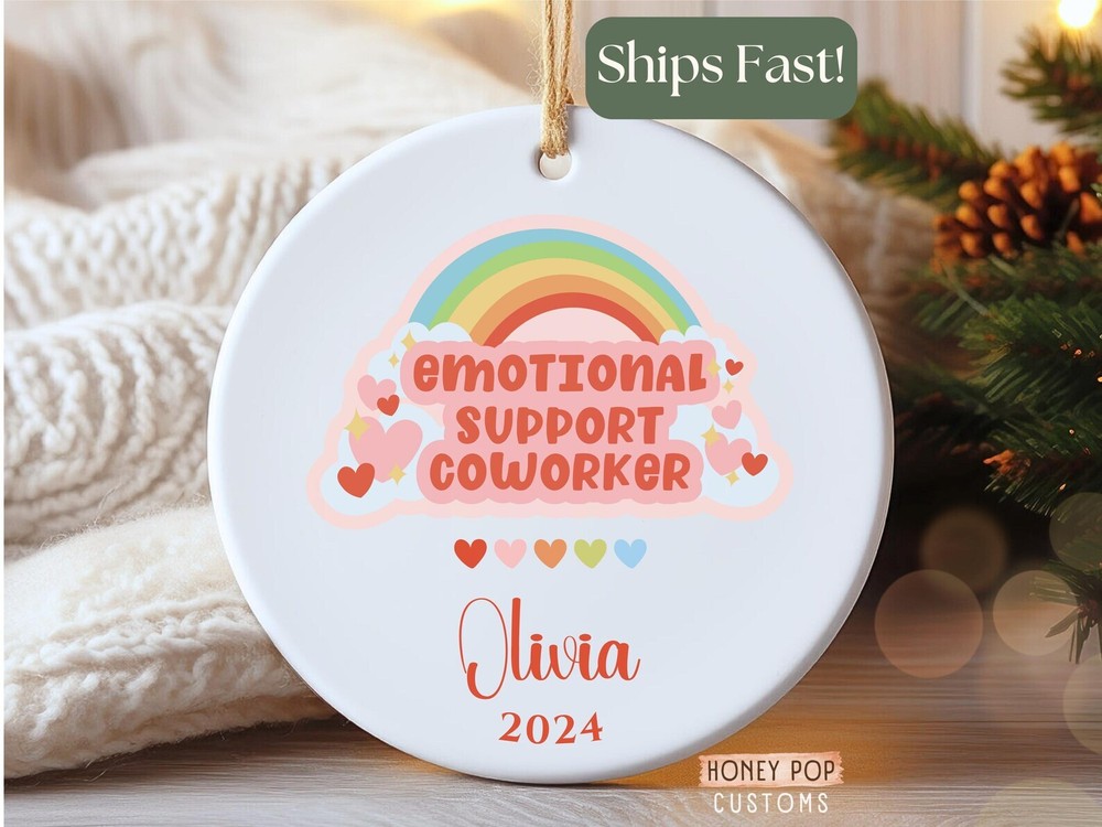 Coworker Christmas Ornament Personalized Gift For Coworker Custom Coworker