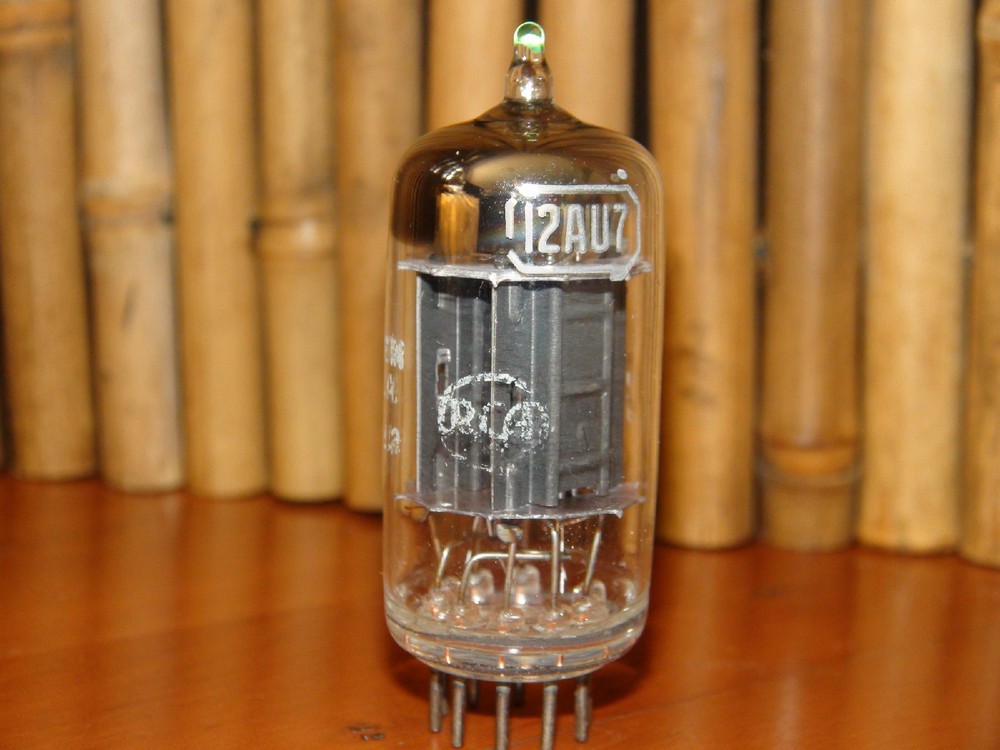 RCA JRC 12AU7 ECC82 Black Plates Vacuum Tube 1730/1960 µmhos  ~ 8.5/13.1 mA