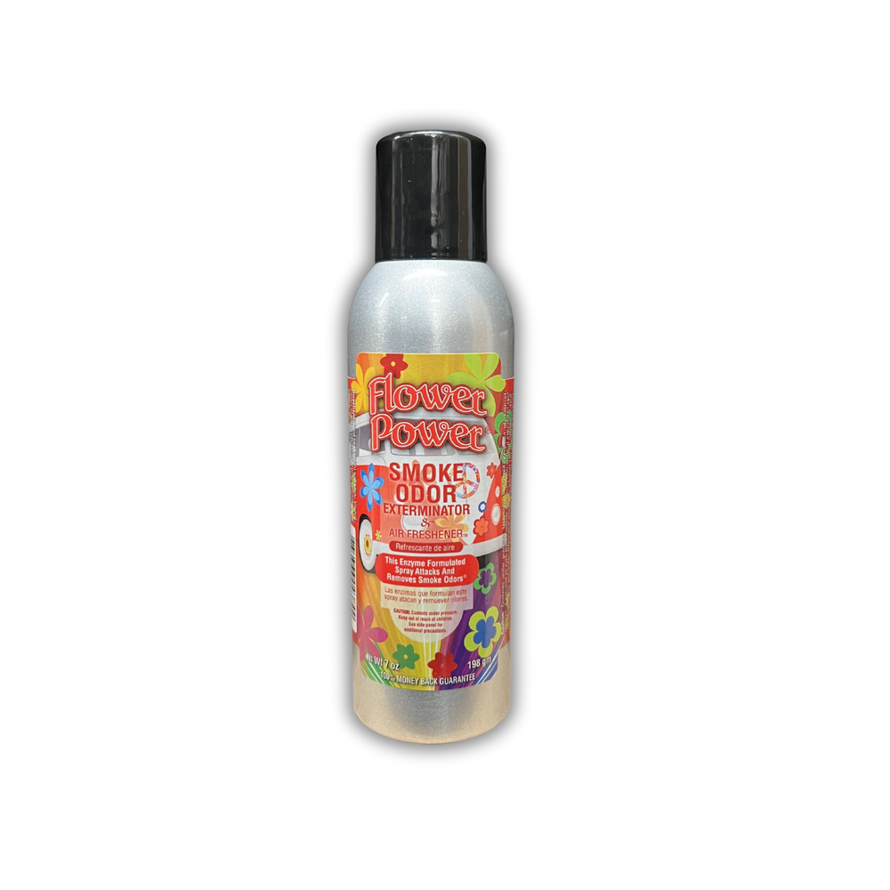 Flower Power - Smoke Odor Exterminator Enzyme Air Freshener 7oz Spray - Buy Now-image