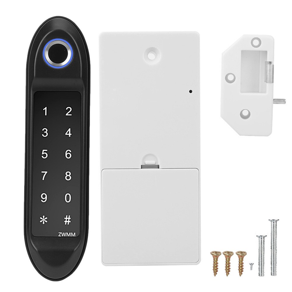 Fingerprint Password Smart Lock Keyless Security for Wardrobe Cabinet Drawer  -image