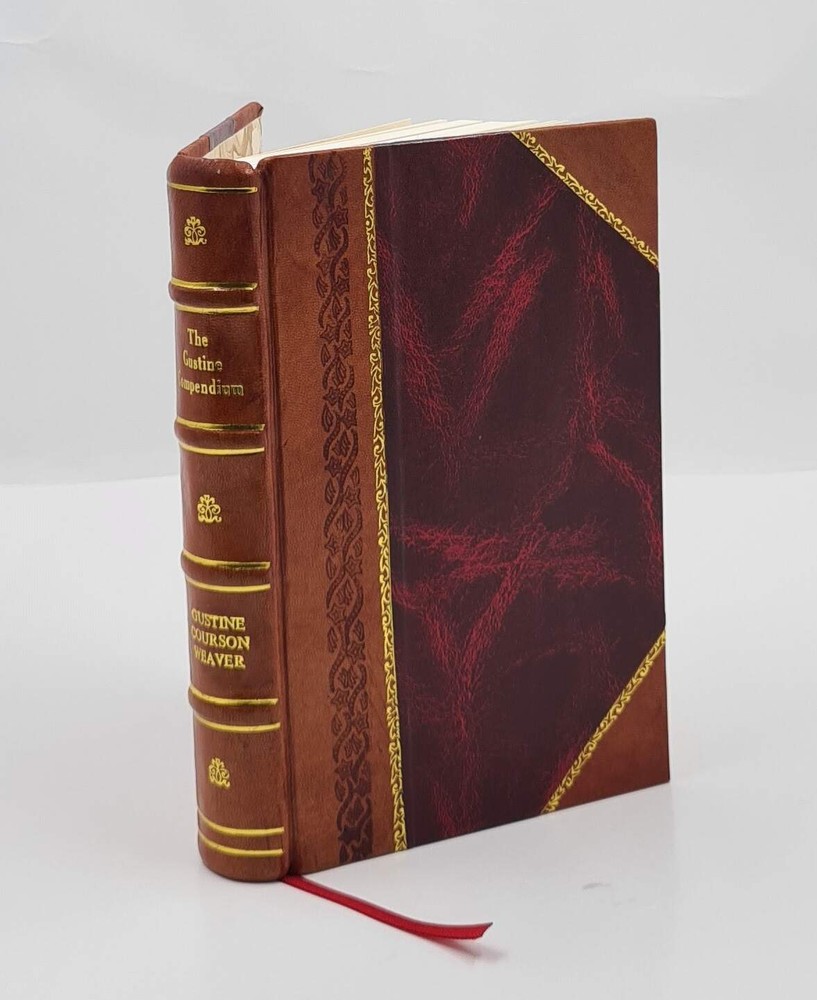 1929 Gustine Compendium Leather Bound Vintage Edition