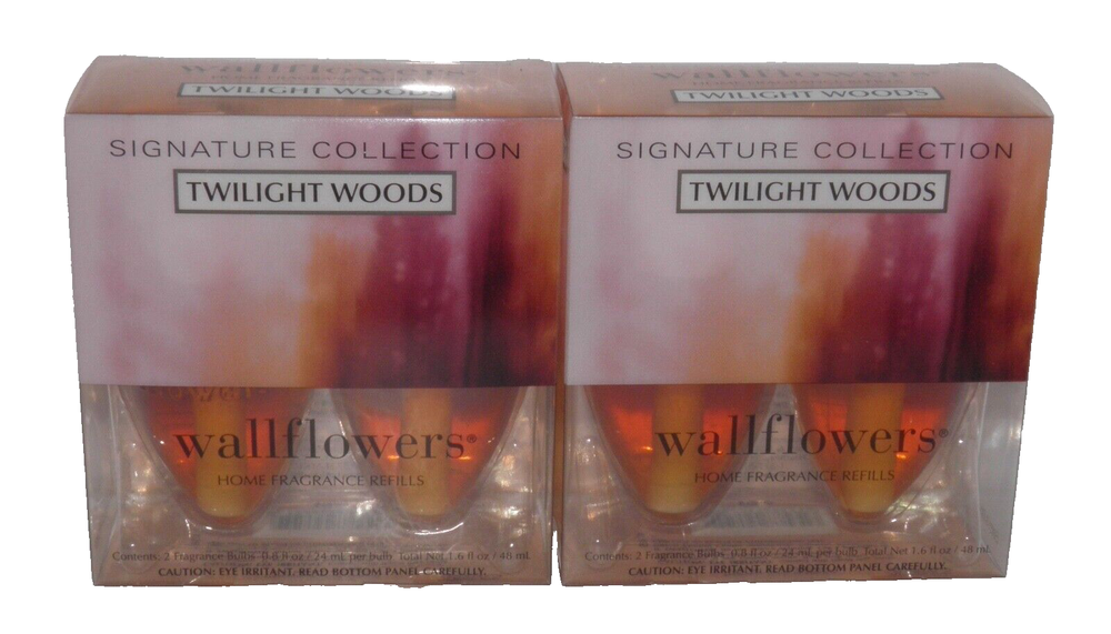 Bath & Body Works TWILIGHT WOODS WALLFLOWER BULB REFILL (2X 2-PACK)