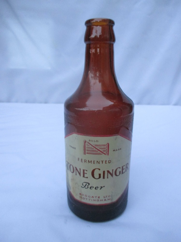 Vintage REDGATE NOTTINGHAM Crown Cap Ginger Beer Bottle c1920