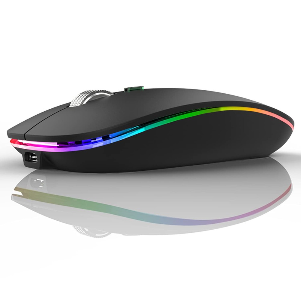G12 Slim Rechargeable Silent LED Wireless Mouse 2.4G USB Optical