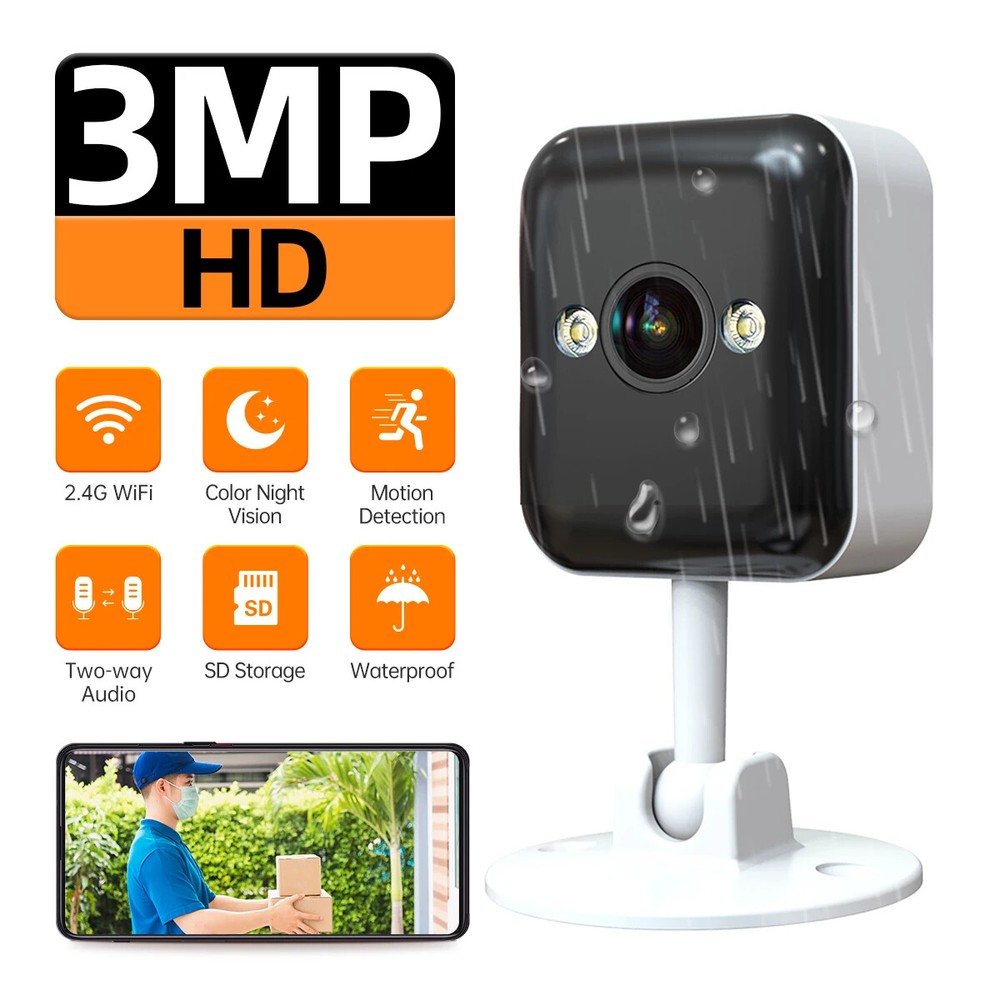 1080P Outdoor Wireless IP Camera with 5X Zoom & Color Night Vision