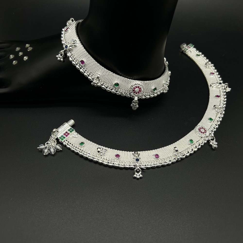 925 Sterling Silver Anklet / Silver Bride Payal / Silver Anklet / Silver Payal /