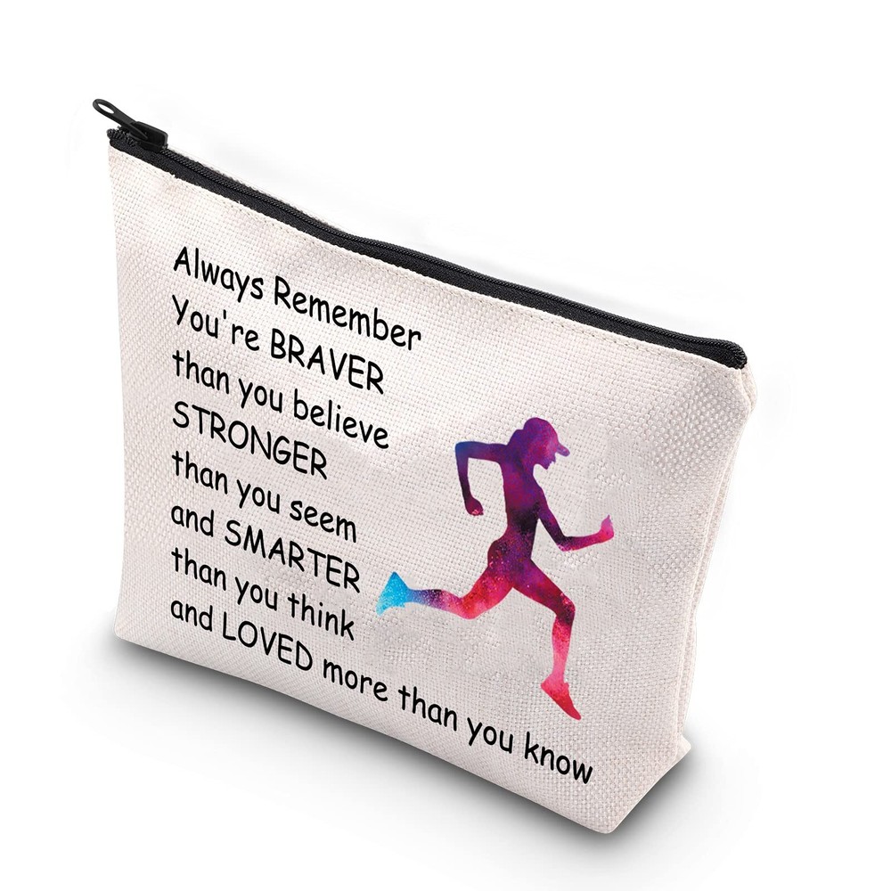 Running Gifts For Her Running Lover Gifts Runner Makeup Bag Cosmetic Pouch Cross