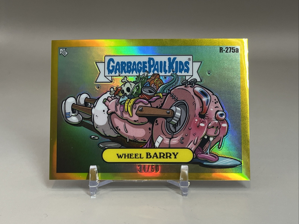 GARBAGE PAIL KIDS 2025 CHROME 7 RORY ART R-275A Wheel Barry GOLD REFRACTOR /50