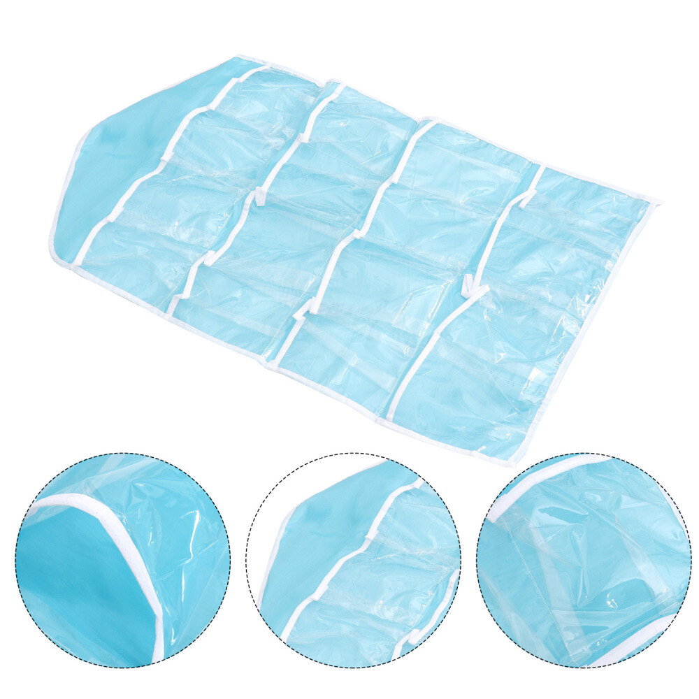 16 Pockets Sheer Bras Hanging Organizer Underwear Sock Storage Organizer