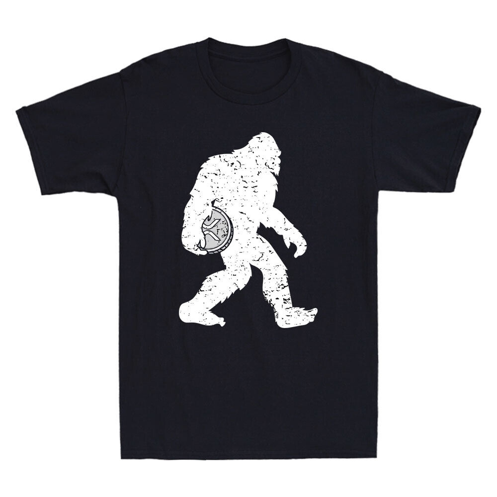 Ripple Crypto Sasquatch Hodl Coin Cryptocurrency Bigfoot XRP Retro Men's T-Shirt-image