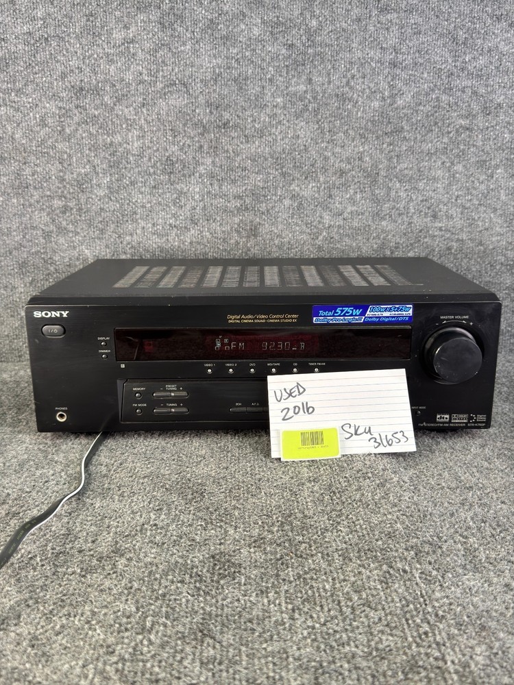 Sony STR-K750P 5.1 AV Receiver Dolby Digital DTS Home Theater System Tested No Remote
