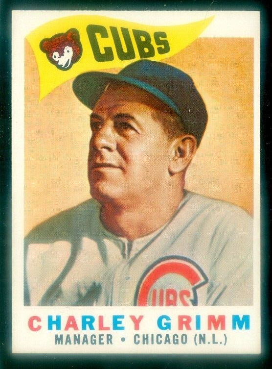 1960 Topps #217 Charley Grimm EXMT Vintage Baseball Card