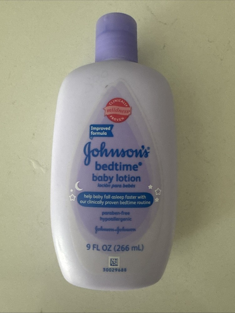 Johnson's Hypoallergenic Bedtime Baby Lotion 9 Fl Oz Gentle Skin Moisturizer