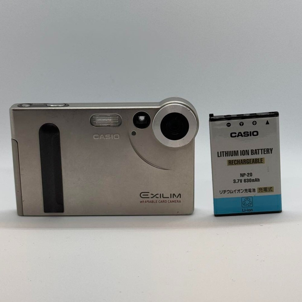 CASIO EXILIM EX-S1 Silver Compact Digital Camera Tested Japan