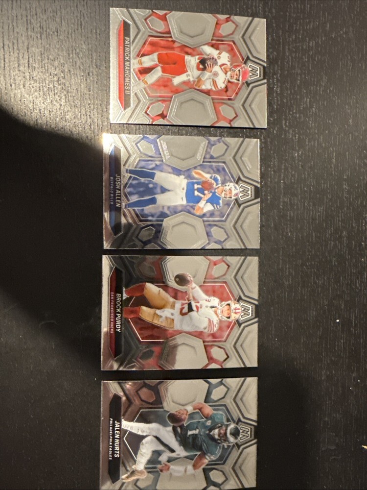 4 Panini Mosaic Patrick Mahomes, Josh Allen, Brock Purdy, And Jalen Hurts