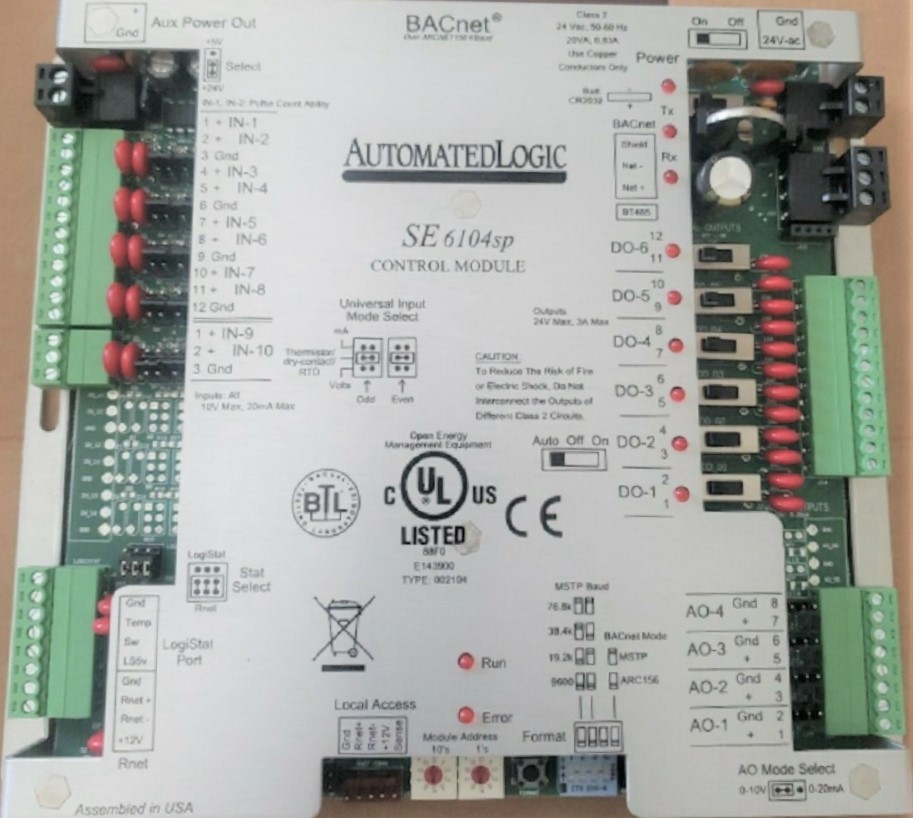 ALC Automated Logic Corporation SE6104sp Single Equipment Controller, 20 Point-image