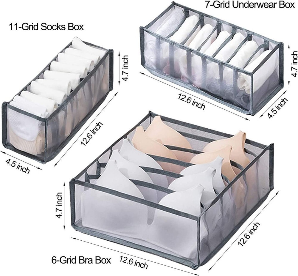 Underwear Bra Organizer Storage Box Panties Socks Storage Boxes Wardrobe Clothes