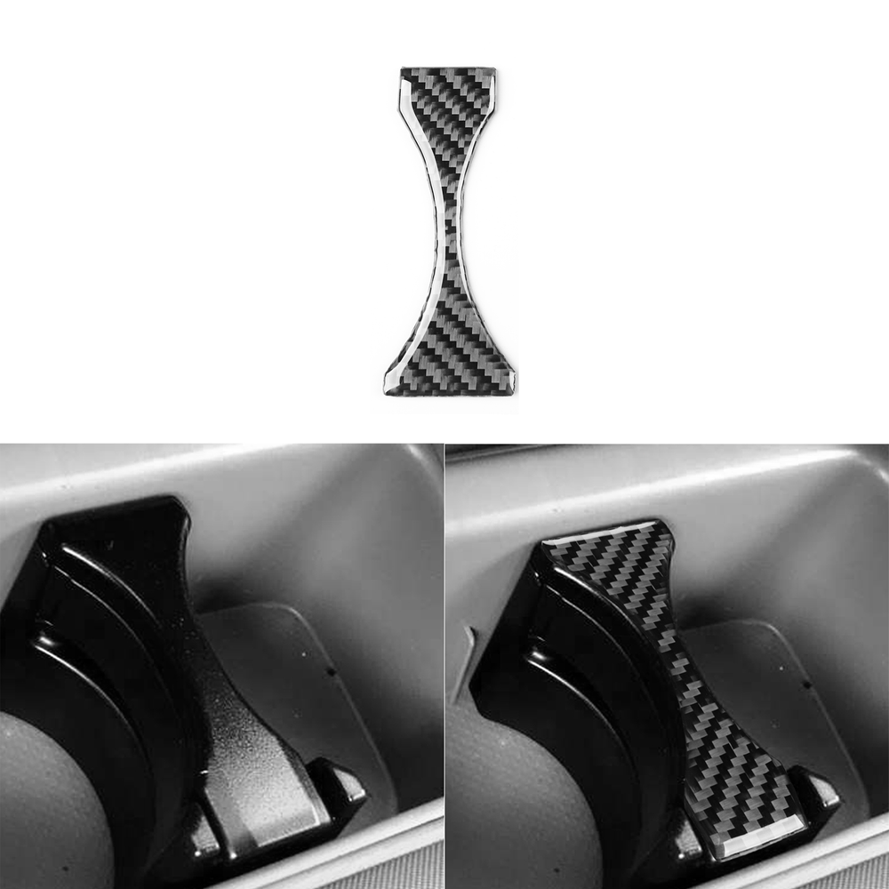 Real Carbon Fiber Console Storage Box Slot Cover Trim For Toyota Tacoma 2005-15