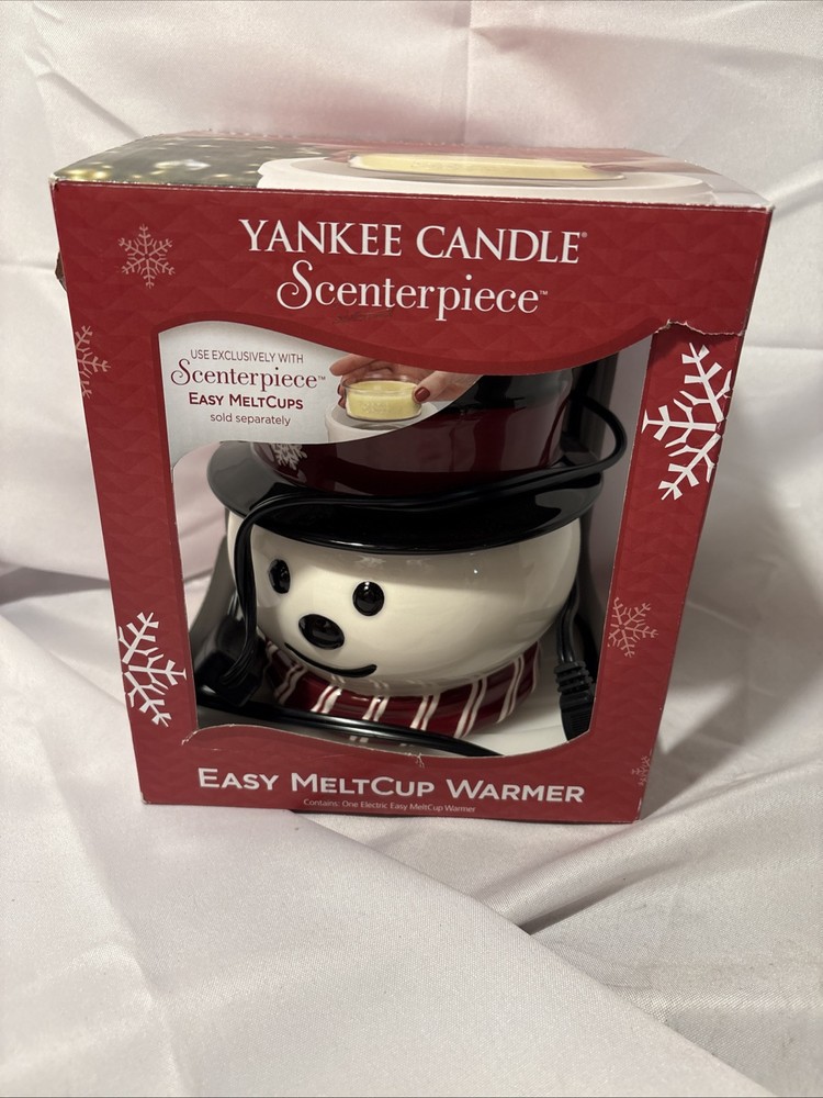 Yankee Candle Snowman Meltcup Warmer with 2 Melt Cups