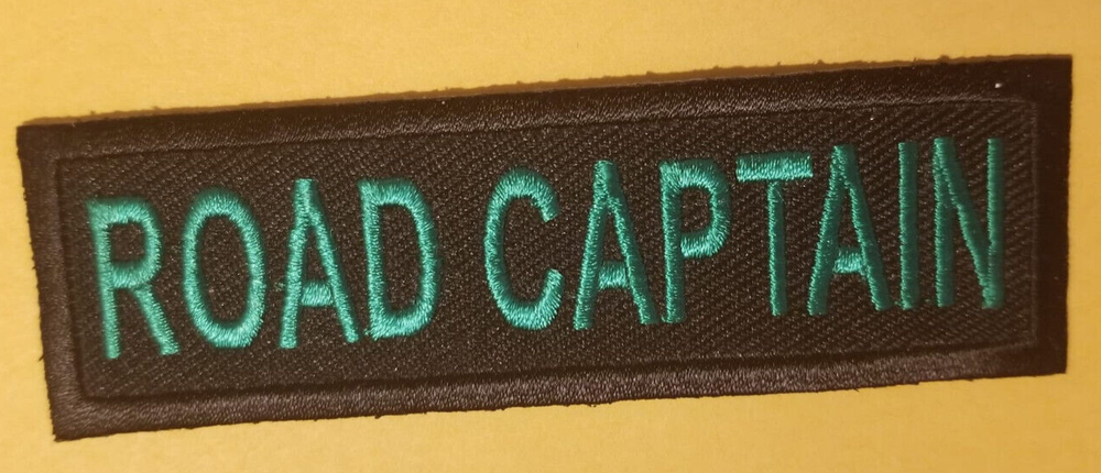 ROAD CAPTAIN Club Officer Embroidered Patch Worldwide shipping