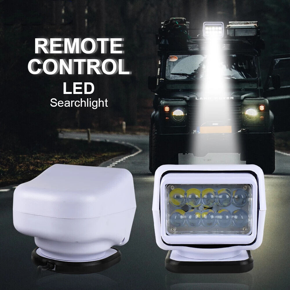 360° Portable Marine Searchlight Wireless LED Spotlight For Boats&Truck Off Road