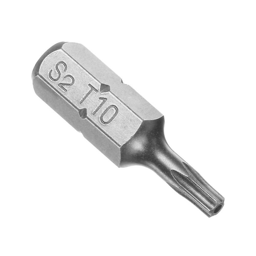 25mm T10 Torx Screwdriver Bit with 1/4 Hex Shank & Magnetic Tip