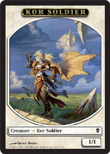 KOR SOLDIER TOKEN X4 Zendikar MTG Magic the Gathering Cards DJMagic