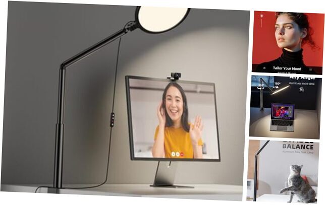 Desk Light with C-Clamp, 10.5