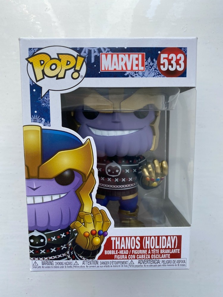 BNIB FUNKO POP VINYL MARVEL AVENGERS SERIES THANOS HOLIDAY #533 FIGURE