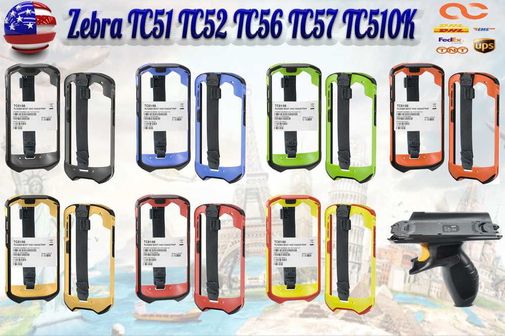 Protective Cover Case Rugged Boot Handle for Zebra TC51 TC52TC56 SG-TC5X-EXO1-01