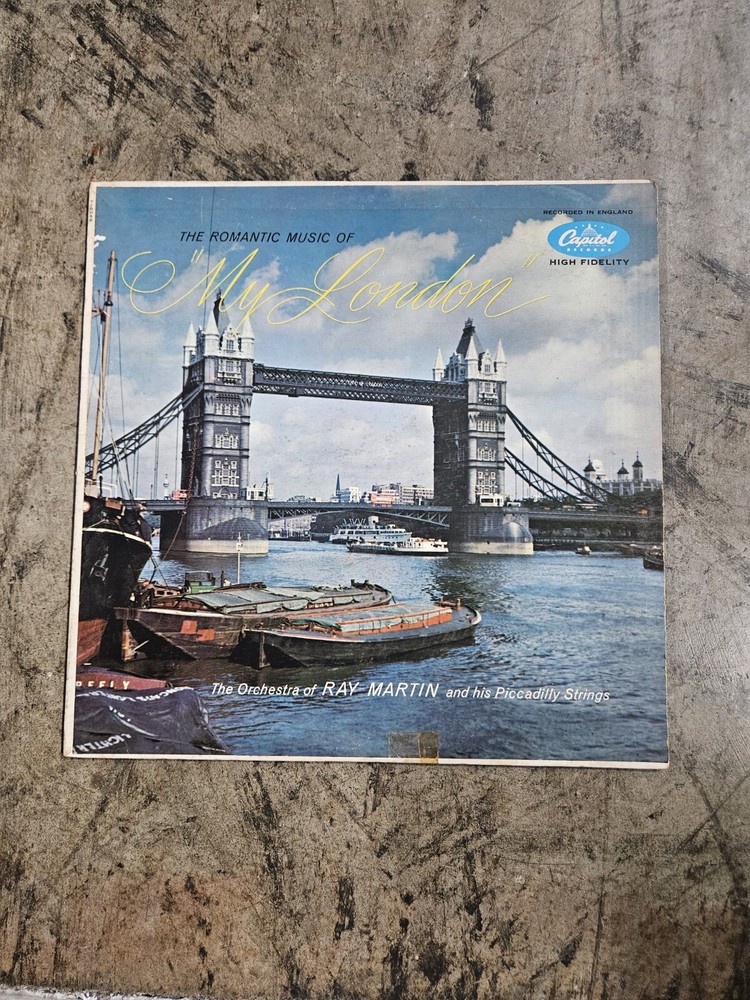 Vintage Ray Martin-The Romantic Music Of My London (LP, 1957, Capitol T10056)
