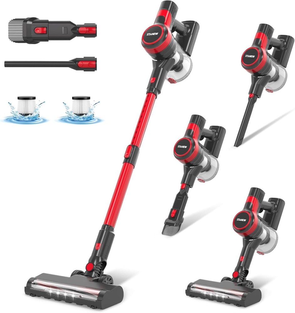 150W Stick Vacuum Cleaner for Home,4-in-1 Rechargeable Vacuum Cordless,ST-609