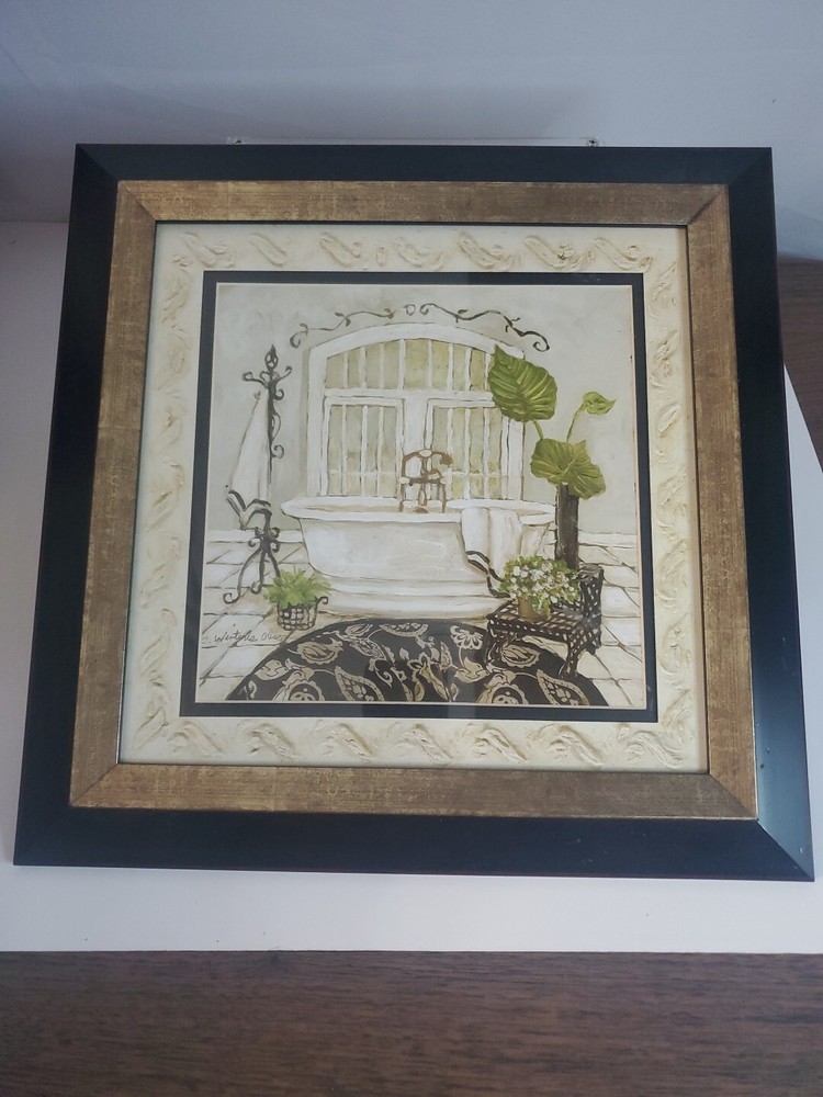 Serenity Bath  Framed Art Print by Olson Charlene 15