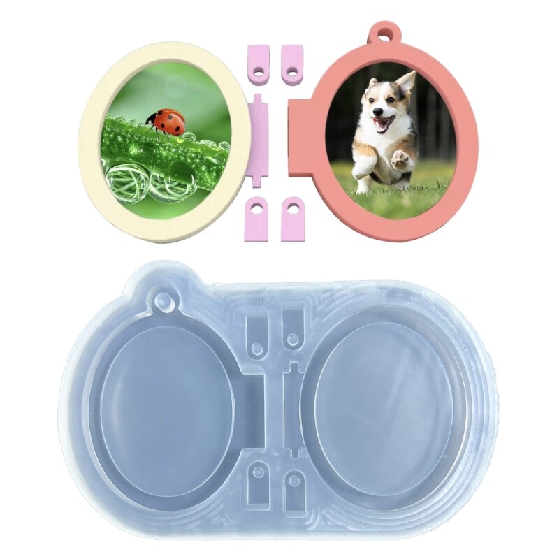 Resin Silicone Mold for Photo Frame Pendant Keychain Jewelry Making