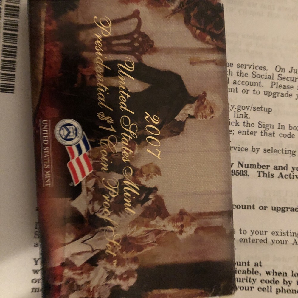 2007 Presidential Dollar Proof Set U.S. Mint Packaging OGP COA