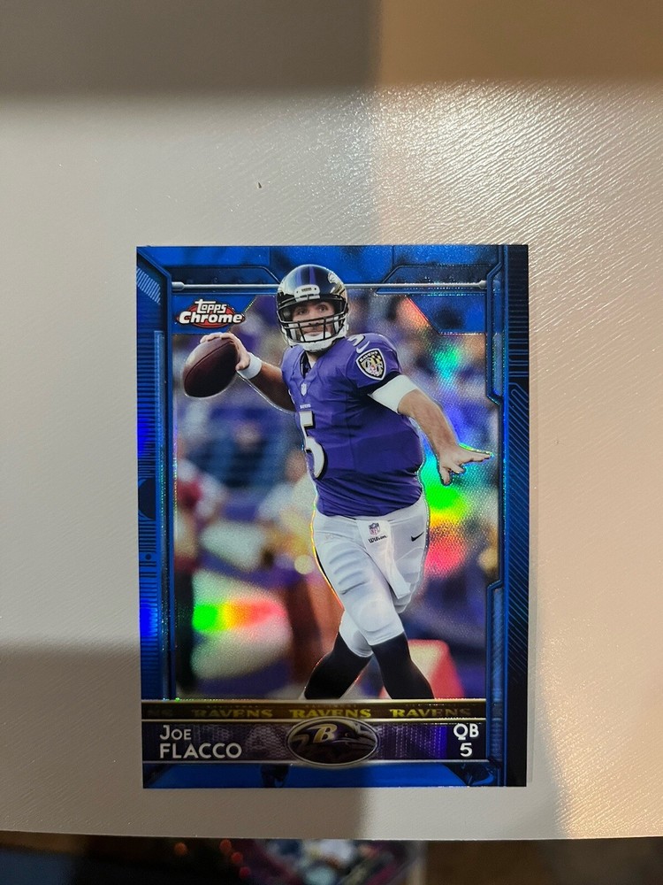 2015 Topps Chrome Blue Refractor #54 Joe Flacco Ravens /199