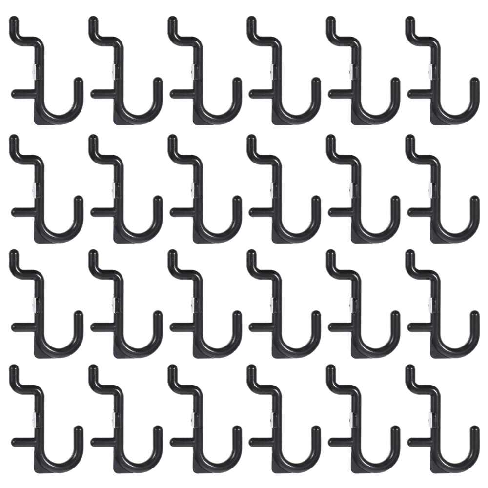 50 PCS Hook Storage Rack Shelves J Hooks for Peg Boards Clothes Hanging