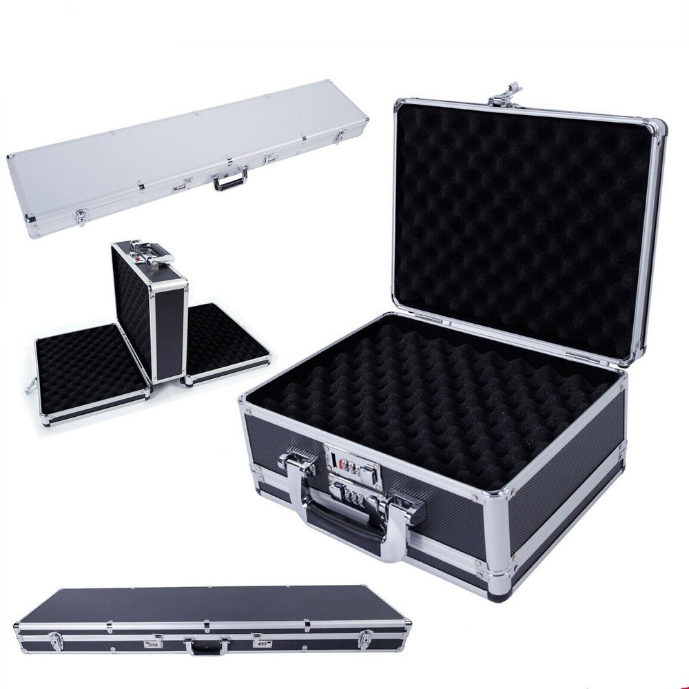 Aluminum Hard Case for Pistol Handgun Secure Storage with Password Lock-image