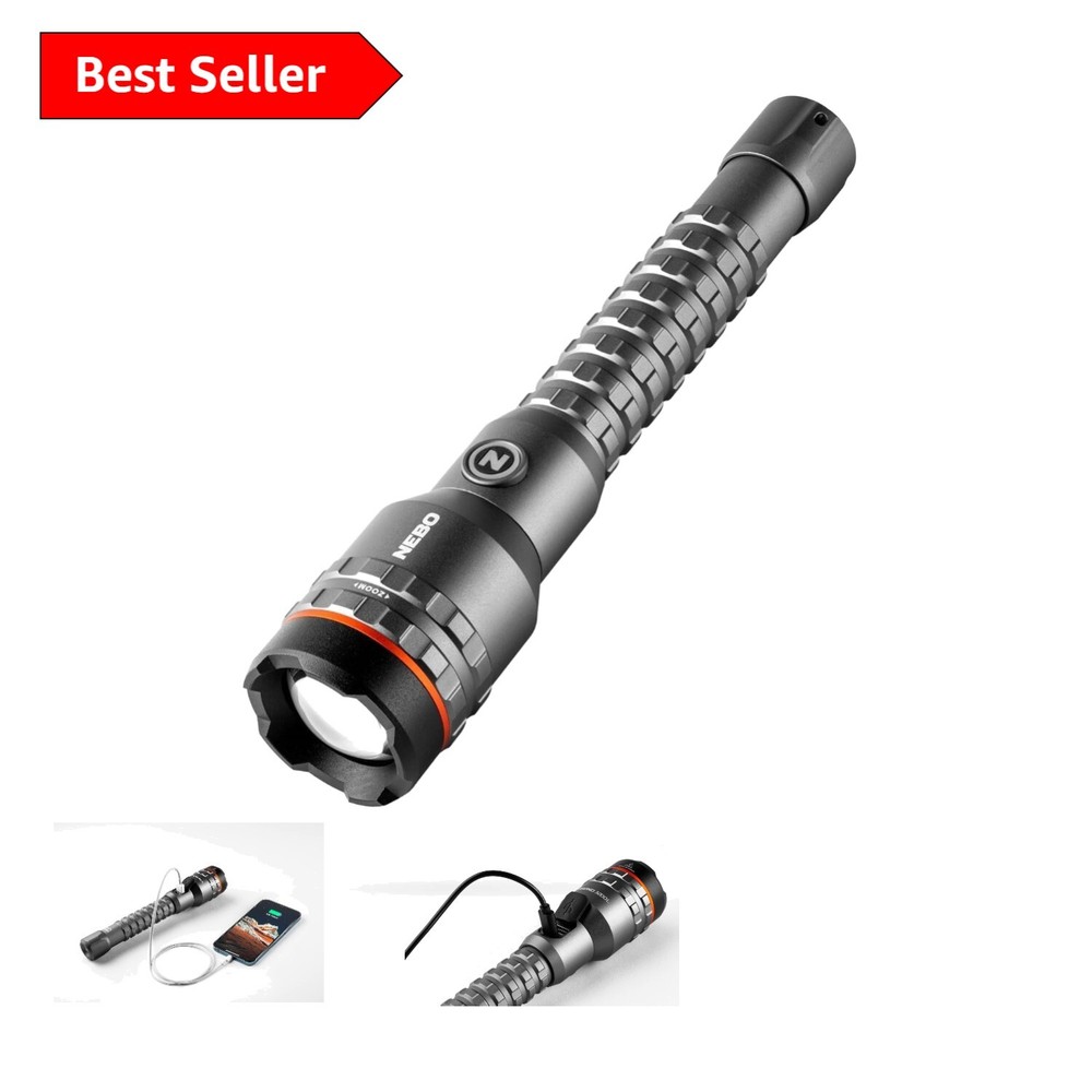 Davinci 3200 Lumen Rechargeable Handheld Flashlight - Waterproof Power Bank