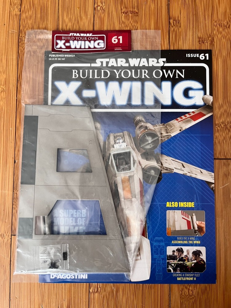 1/18 SCALE DEAGOSTINI BUILD YOUR OWN STAR WARS X-WING FIGHTER ISSUE 61 INC PARTS